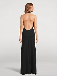 Asymmetric Flower Gown