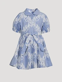 Oak Leaf Crest Cotton Dress
