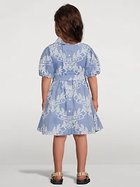 Oak Leaf Crest Cotton Dress