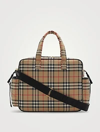Quilted Nylon Baby Changing Bag