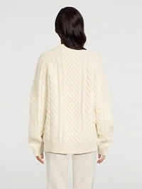 Porteau Wool Cable Knit Sweater