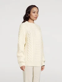 Porteau Wool Cable Knit Sweater