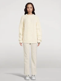 Porteau Wool Cable Knit Sweater