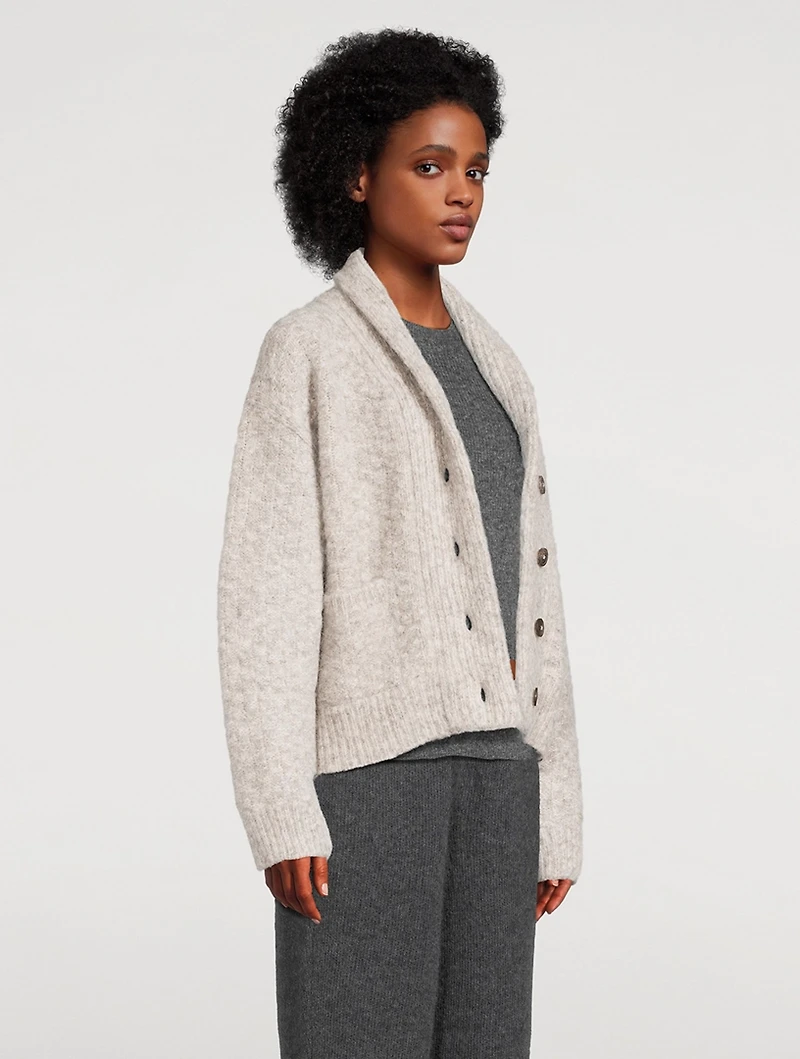 Bowen Shawl Alpaca And Cotton Cardigan