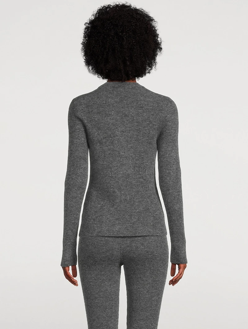 Marin Alpaca And Wool Rib Top
