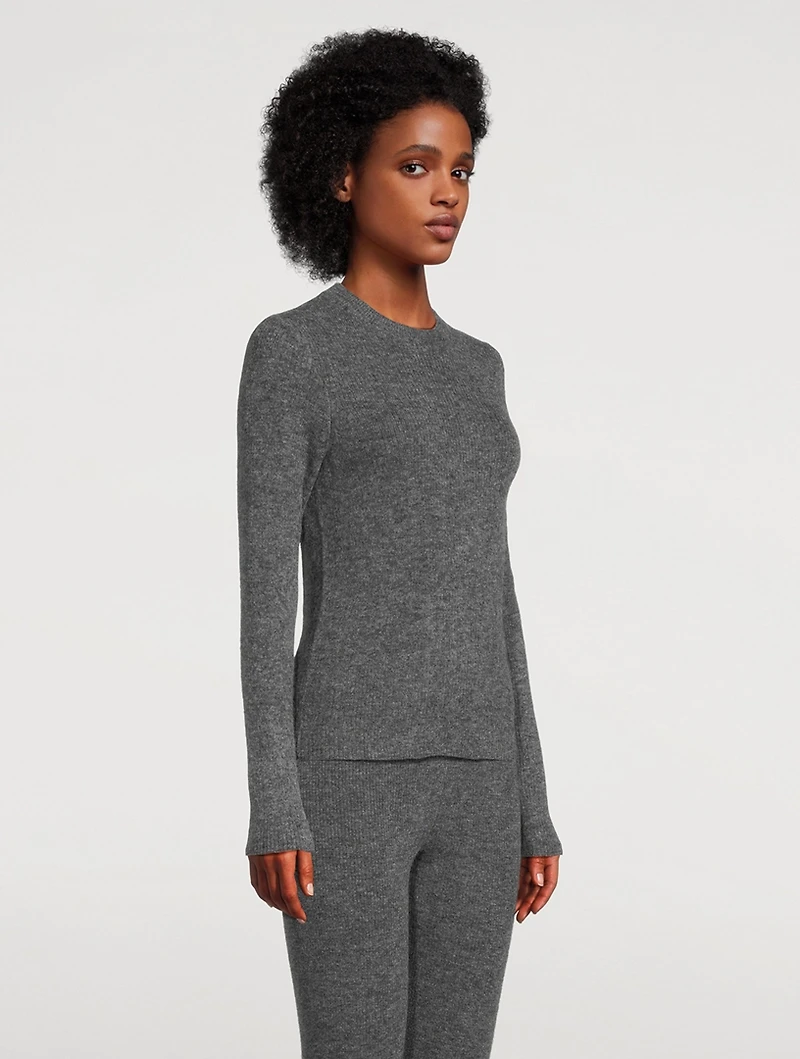 Marin Alpaca And Wool Rib Top