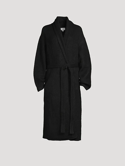 Felted Alpaca And Wool Wrap Coat