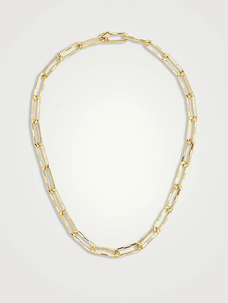 S Link To Love 18K Gold Necklace