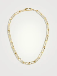 S Link To Love 18K Gold Necklace