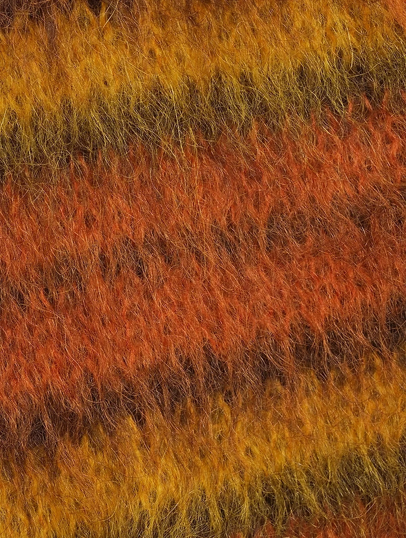Mohair-Blend Striped Cardigan
