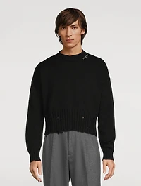 Distressed Cotton Sweater