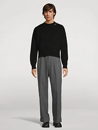 Distressed Cotton Sweater