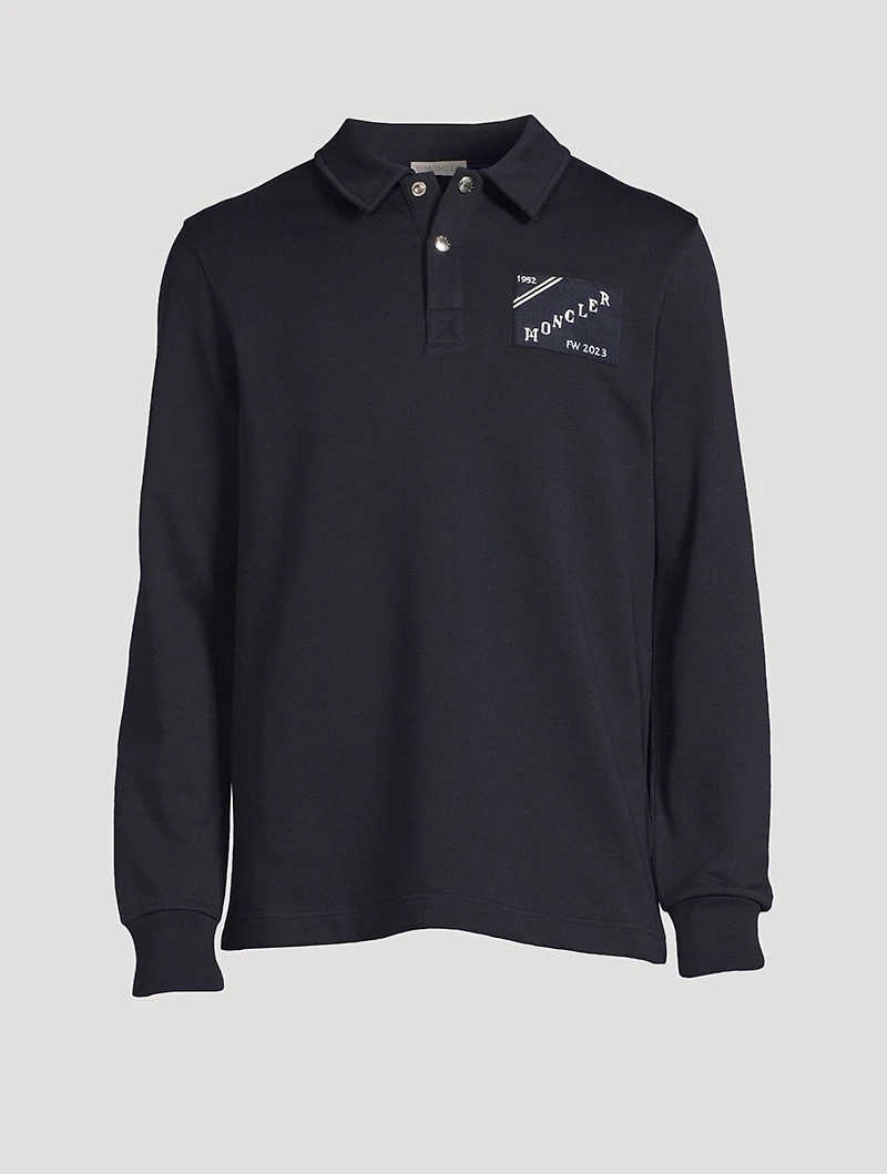 Cotton Polo Sweatshirt