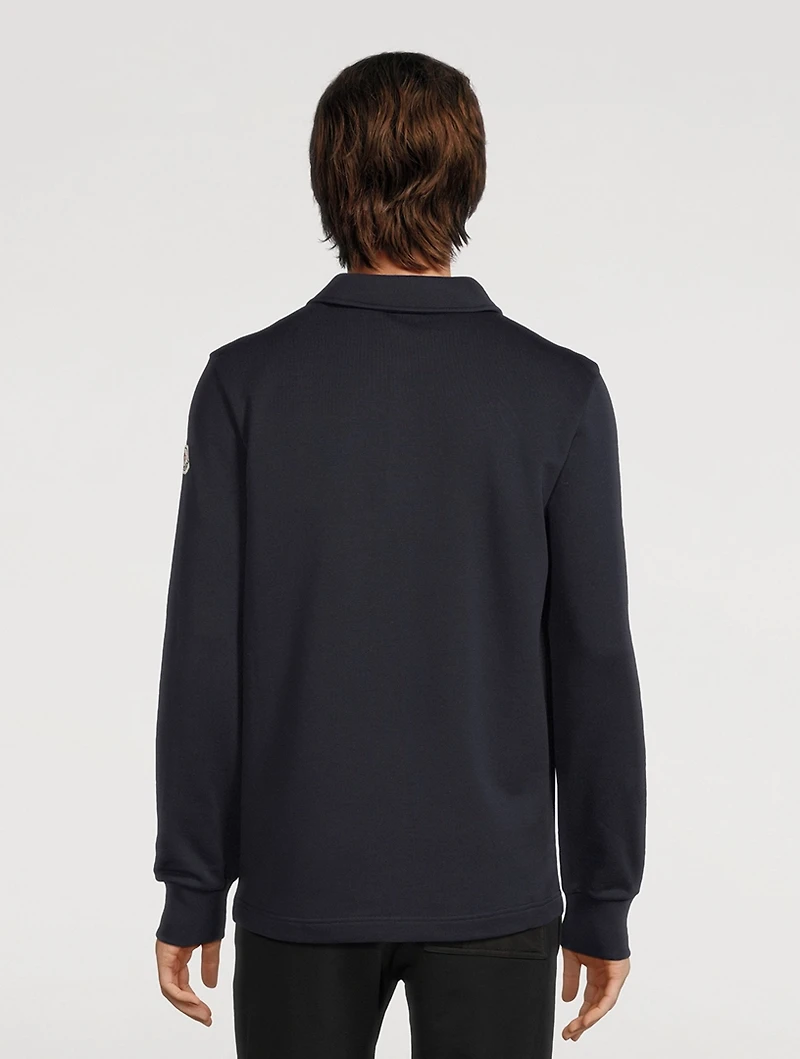 Cotton Polo Sweatshirt