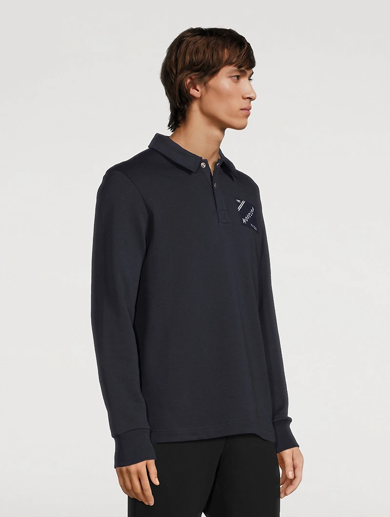 Cotton Polo Sweatshirt