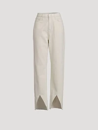 Ms. Hart Petal-Hem Straight Jeans