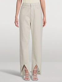 Ms. Hart Petal-Hem Straight Jeans