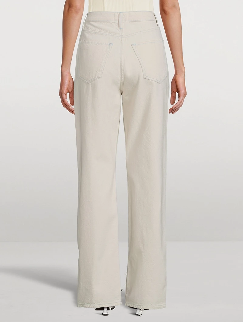 Ms. Hart Petal-Hem Straight Jeans