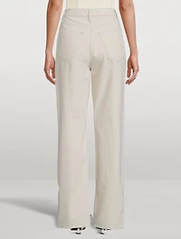 Ms. Hart Petal-Hem Straight Jeans