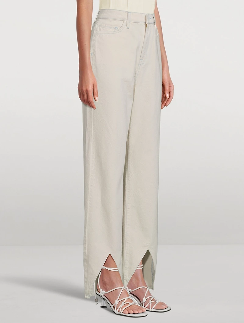 Ms. Hart Petal-Hem Straight Jeans