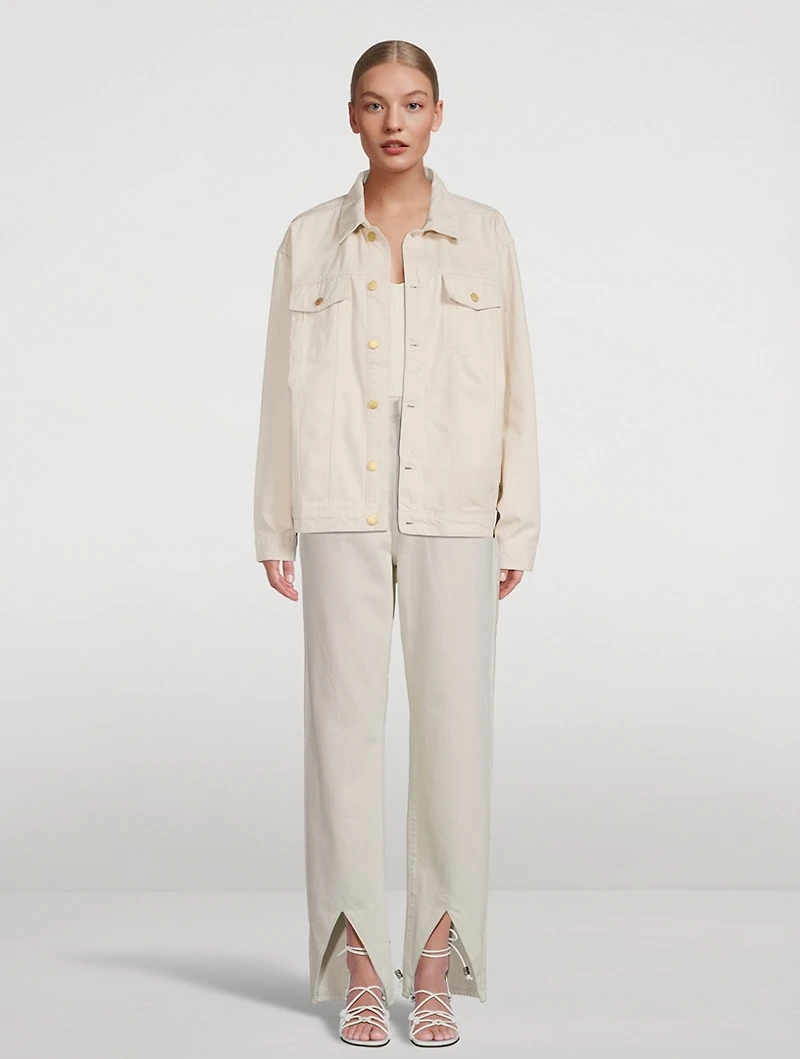 Ms. Hart Petal-Hem Straight Jeans