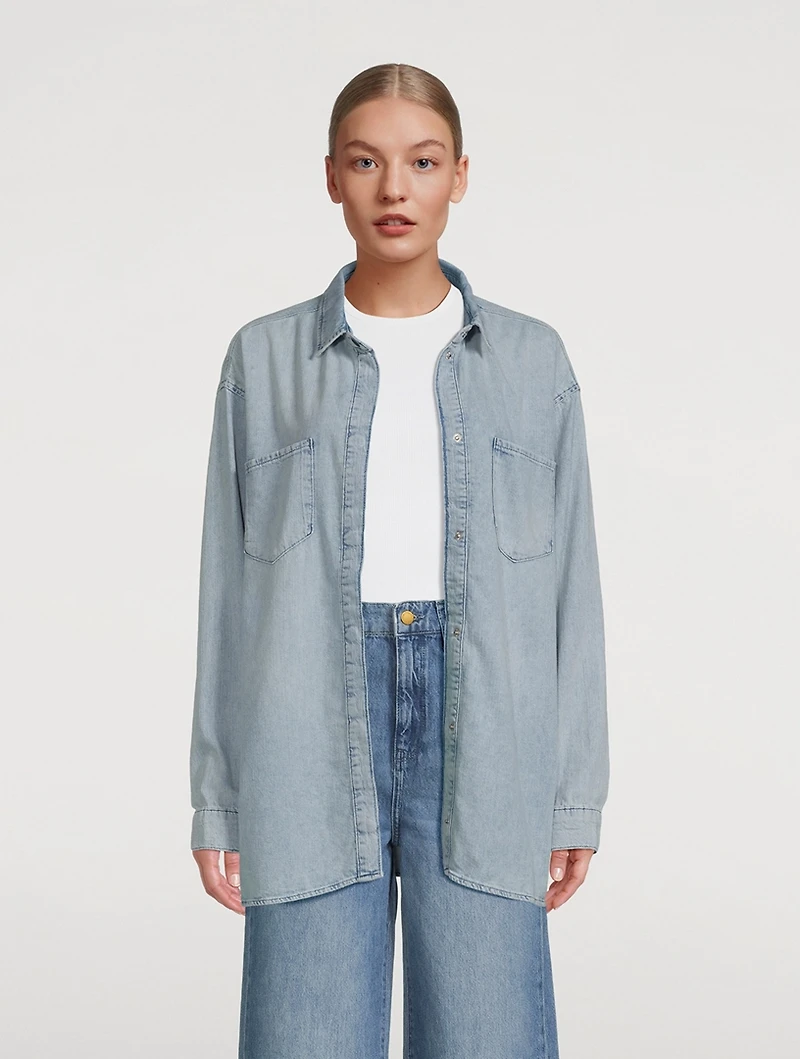 Ms. Charlotte Oversized Denim Shirt