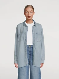 Ms. Charlotte Oversized Denim Shirt