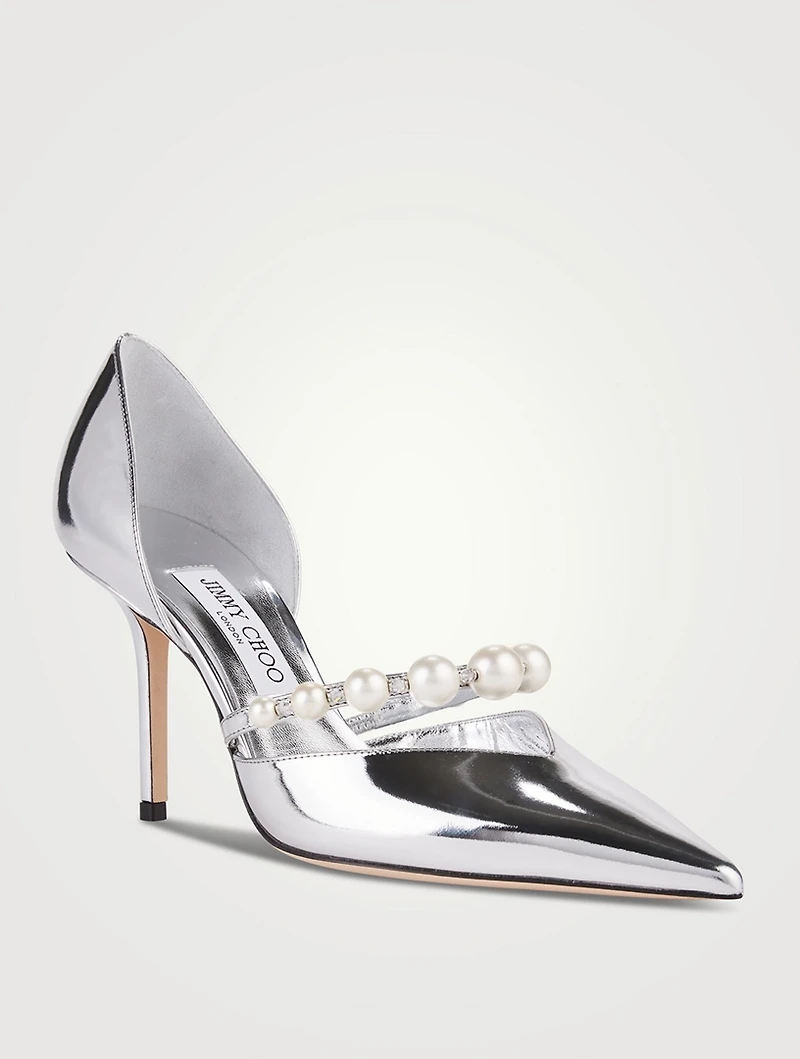 Aurelie Mirror Leather d'Orsay Pumps