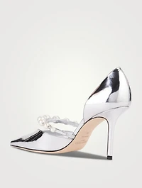 Aurelie Mirror Leather d'Orsay Pumps