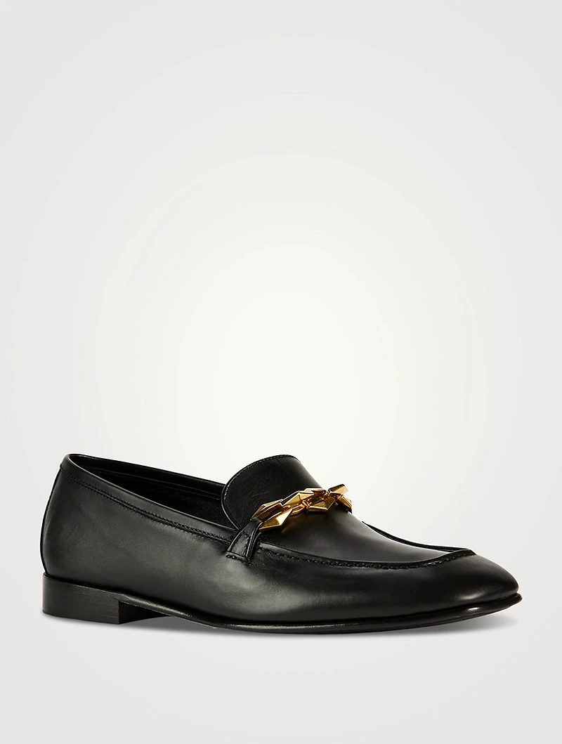 Diamond Tilda Leather Loafers