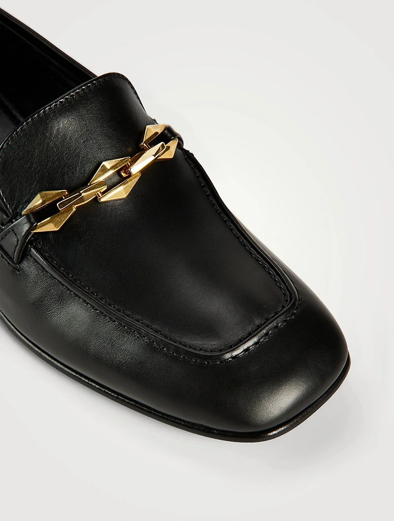 Diamond Tilda Leather Loafers
