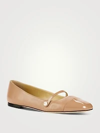 Elisa Leather Mary Jane Ballet Flats