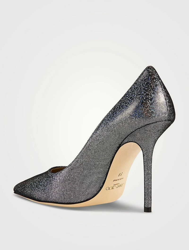 Love Glitter Leather Pumps