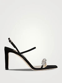 Meira Embellished Suede Sandals