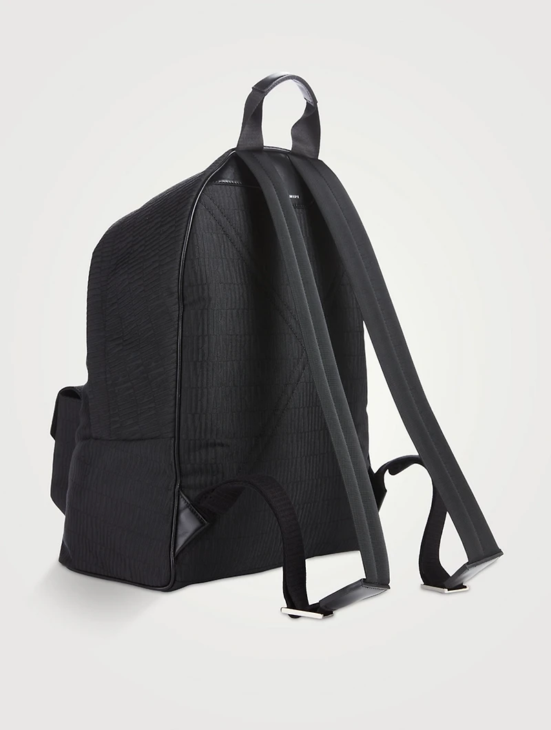 Jacquard Nylon Backpack
