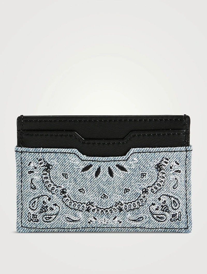 Denim Bandana Card Holder