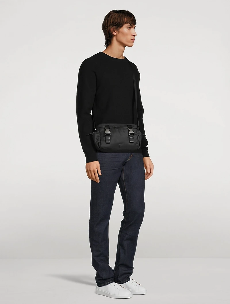 Ami De Coeur Nylon Messenger Bag