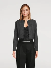 Embellished Shrunken Cardigan