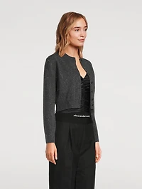 Embellished Shrunken Cardigan