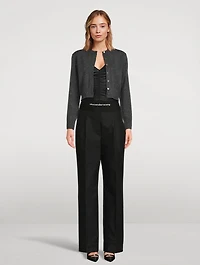 Embellished Shrunken Cardigan
