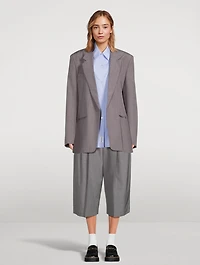 Layered Oversized Blazer With Shirt
