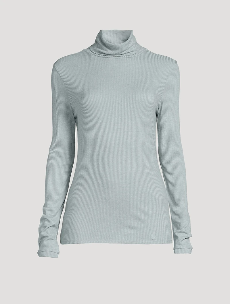 Gallinara Rib-Knit Turtleneck