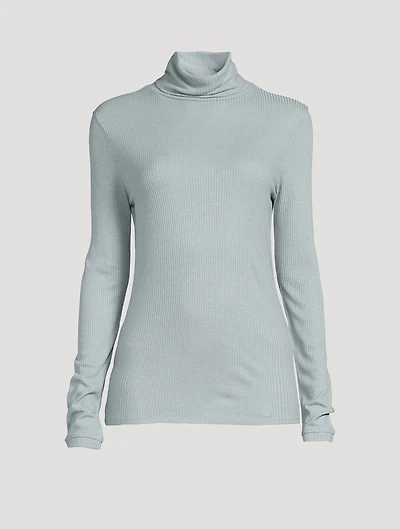 Gallinara Rib-Knit Turtleneck