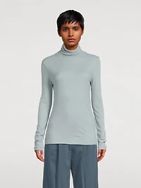 Gallinara Rib-Knit Turtleneck