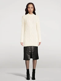 Layo Cable-Knit Cashmere Sweater Dress