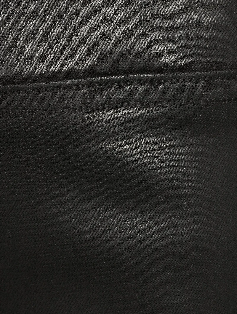 The Jetset Skinny Crop Coated Jeans