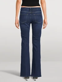 Le Mini Bootcut Jeans With Slit