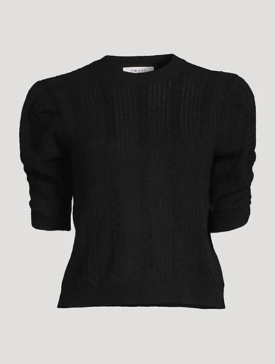 Pointelle Cashmere Sweater
