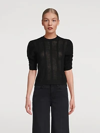 Pointelle Cashmere Sweater