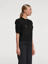Pointelle Cashmere Sweater